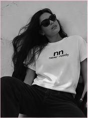 Never Needy white T-shirt